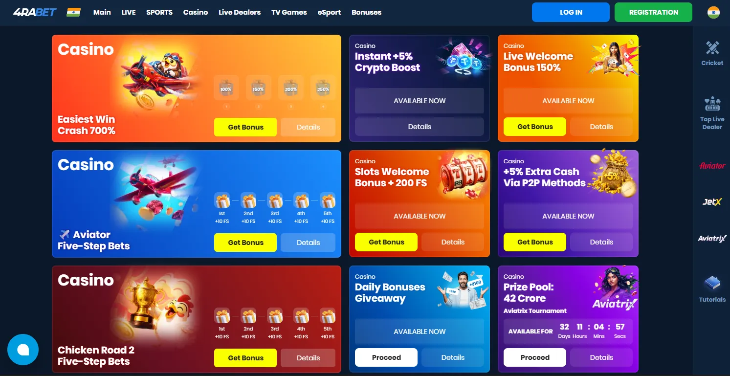 4rabet bonuses and payment methods overview